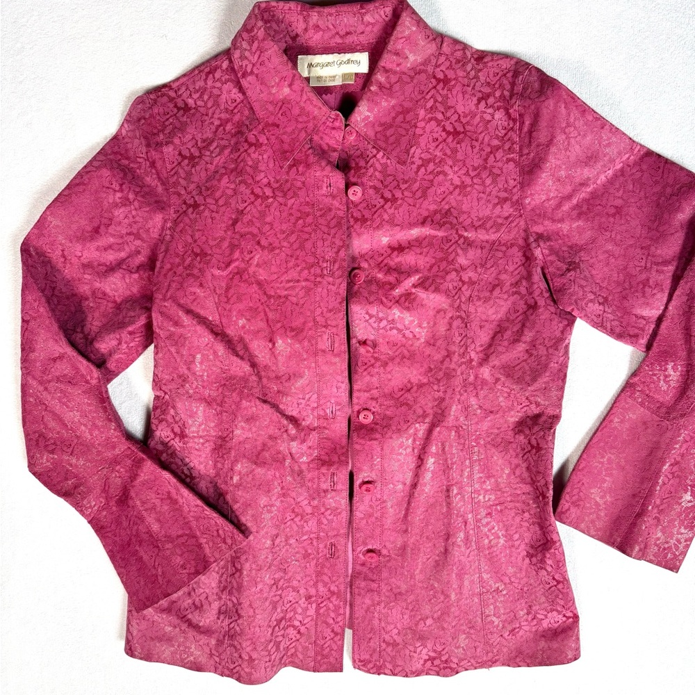 Vintage Pink Leather Jacket